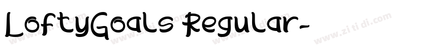LoftyGoals Regular字体转换